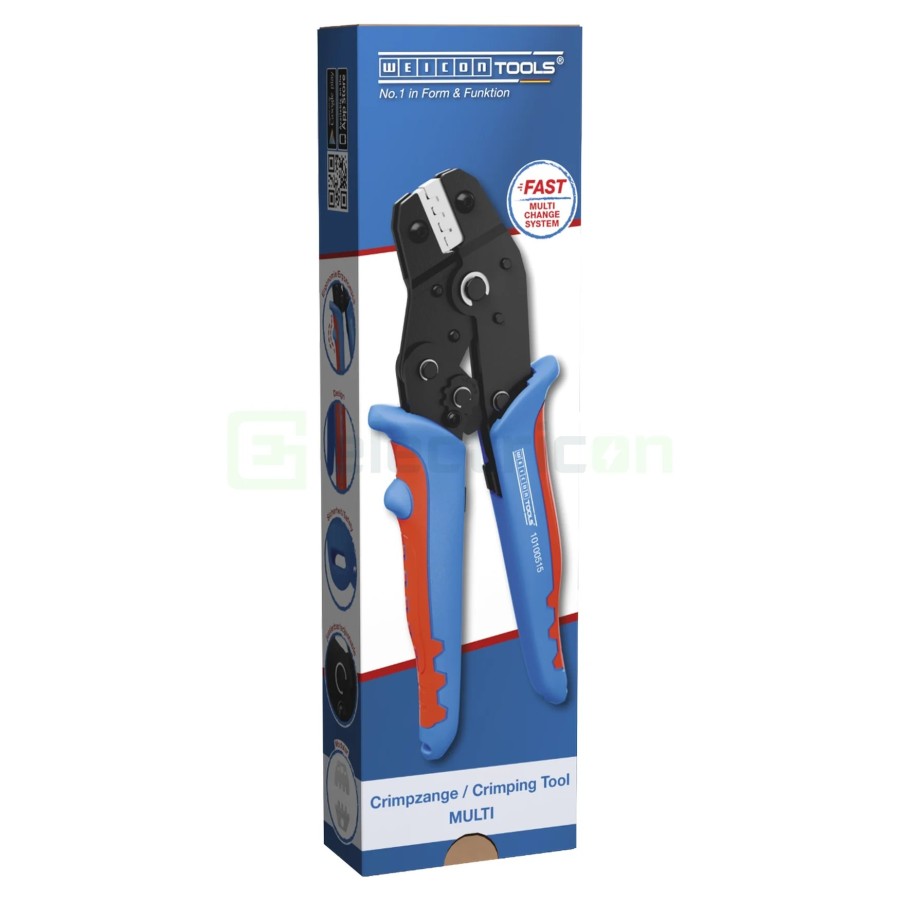 Clește multifunctional -  tăiere, dezizolare, sertizare - Weicon 10100515