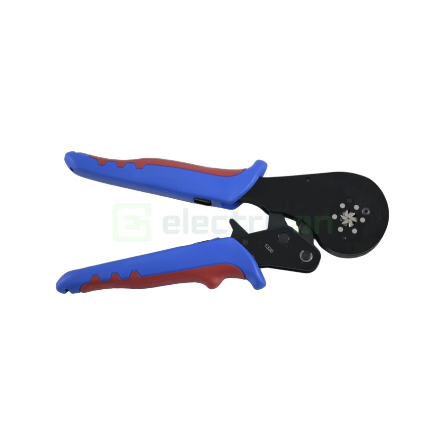 Clește de sertizare pentru pini terminali max 16 mm² - sertizare HEX (hexagonală), albastru - Weicon 51100013 (10100513)
