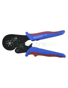 Clește de sertizare pentru pini terminali max 16 mm² - sertizare HEX (hexagonală), albastru - Weicon 51100013 (10100513)