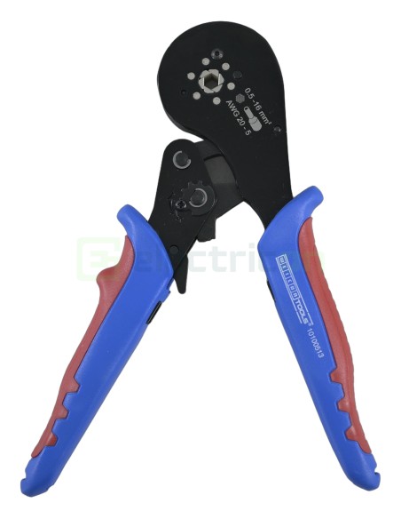 Clește de sertizare pentru pini terminali max 16 mm² - sertizare HEX (hexagonală), albastru - Weicon 51100013 (10100513)