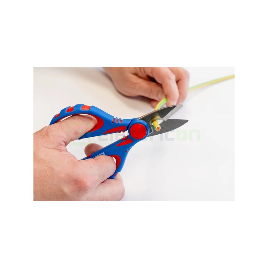 Foarfecă electrician - tăiere și dezizolare Cu-Al - sertizare ferule 0,5 - 6 mm² - Weicon 51100025 (10100025)
