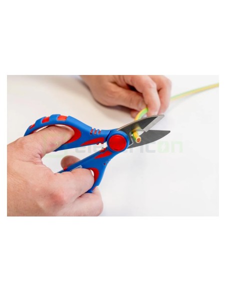 Foarfecă electrician - tăiere și dezizolare Cu-Al - sertizare ferule 0,5 - 6 mm² - Weicon 51100025 (10100025)