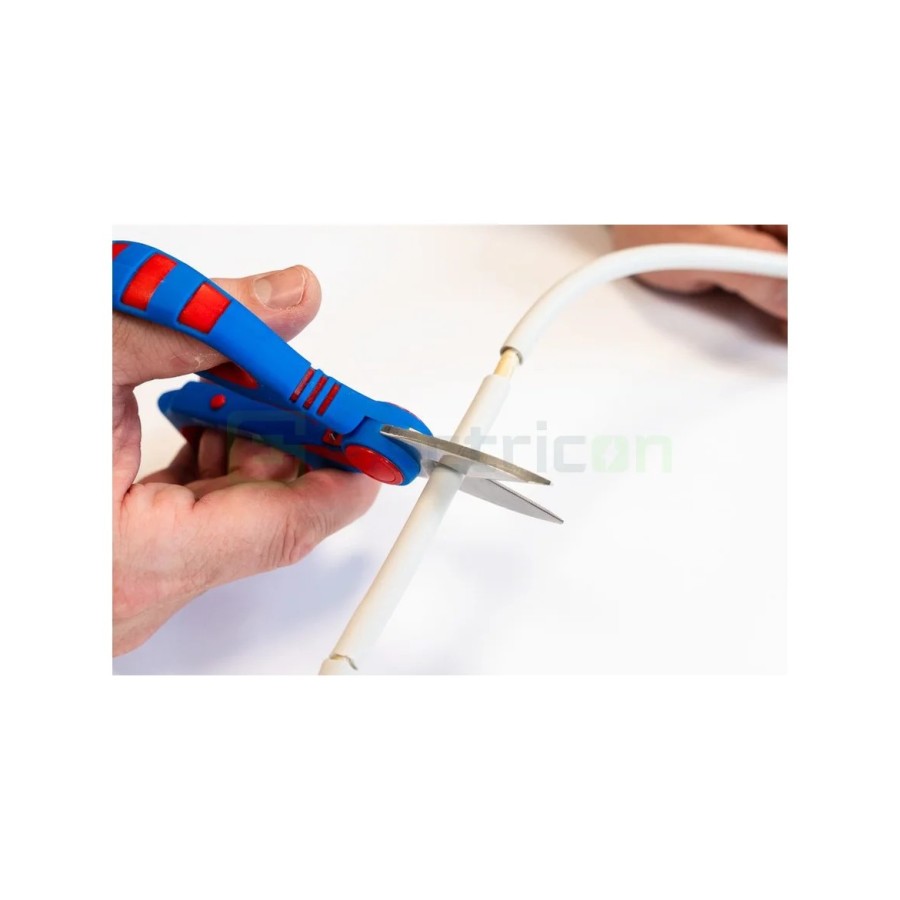 Foarfecă electrician - tăiere și dezizolare Cu-Al - sertizare ferule 0,5 - 6 mm² - Weicon 51100025 (10100025)