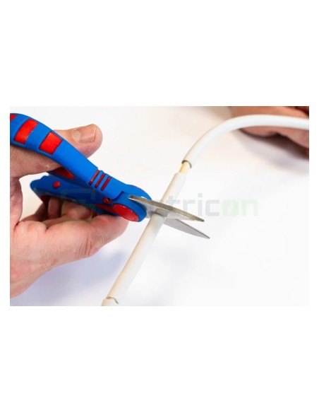 Foarfecă electrician - tăiere și dezizolare Cu-Al - sertizare ferule 0,5 - 6 mm² - Weicon 51100025 (10100025)