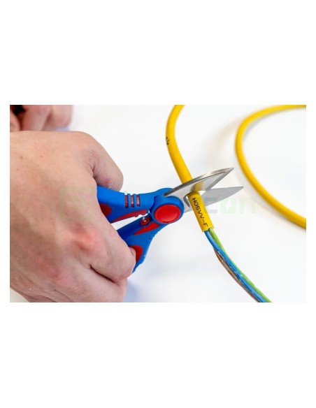 Foarfecă electrician - tăiere și dezizolare Cu-Al - sertizare ferule 0,5 - 6 mm² - Weicon 51100025 (10100025)