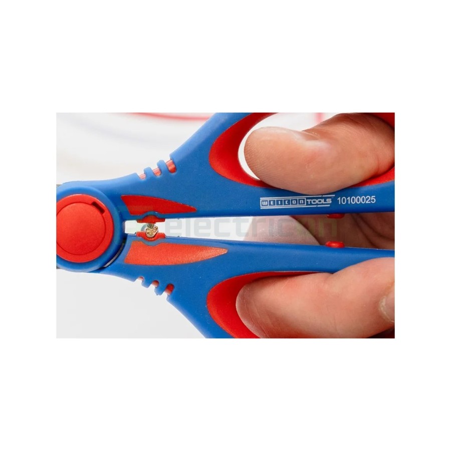 Foarfecă electrician - tăiere și dezizolare Cu-Al - sertizare ferule 0,5 - 6 mm² - Weicon 51100025 (10100025)