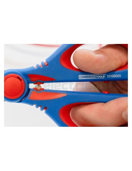 Foarfecă electrician - tăiere și dezizolare Cu-Al - sertizare ferule 0,5 - 6 mm² - Weicon 51100025 (10100025)