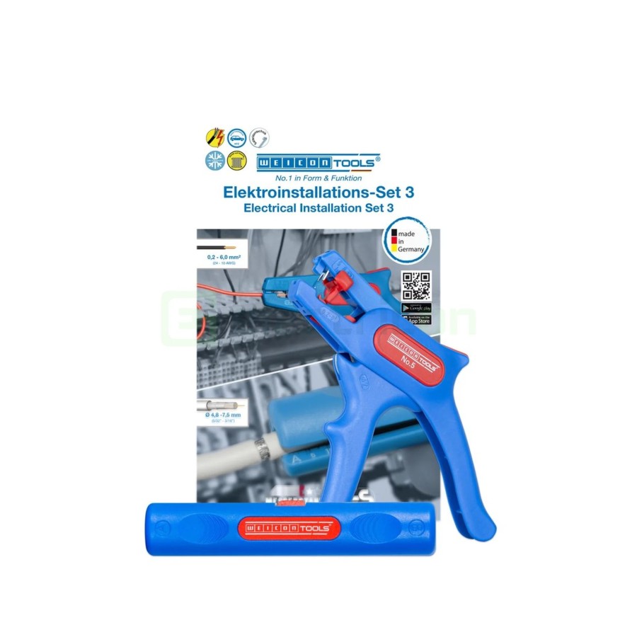 Set instalații electrice - Nr. 3 - 2 piese (dezizolator automat și coaxial) - Weicon 52881003 (10039677)