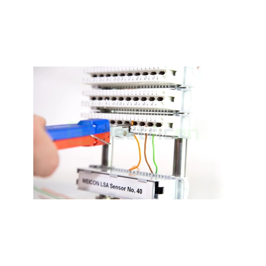 Clește de sertizat cabluri de date in patchpanel - punch down - Nr. 40 - cu senzor poziție - Weicon 10054013
