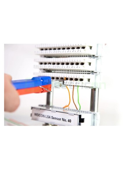 Clește de sertizat cabluri de date in patchpanel - punch down - Nr. 40 - cu senzor poziție - Weicon 10054013