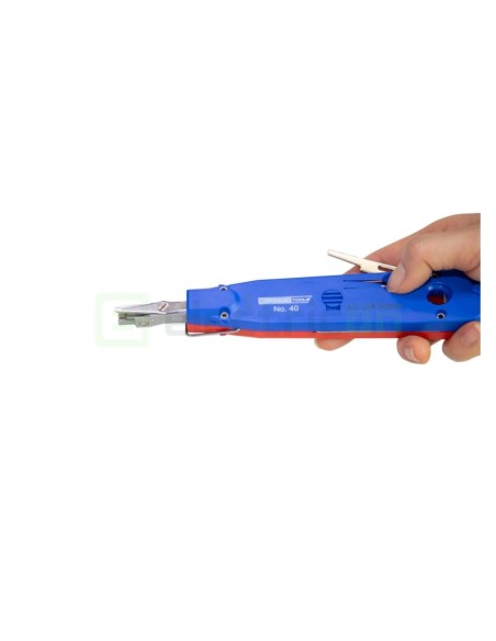 Clește de sertizat cabluri de date in patchpanel - punch down - Nr. 40 - cu senzor poziție - Weicon 10054013