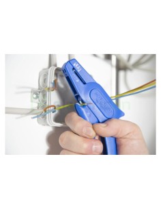 Clește dezizolator - Nr. 5 Classic - conductori lițați și solizi - 0,2-6 mm² - albastru - Weicon 10056659 2
