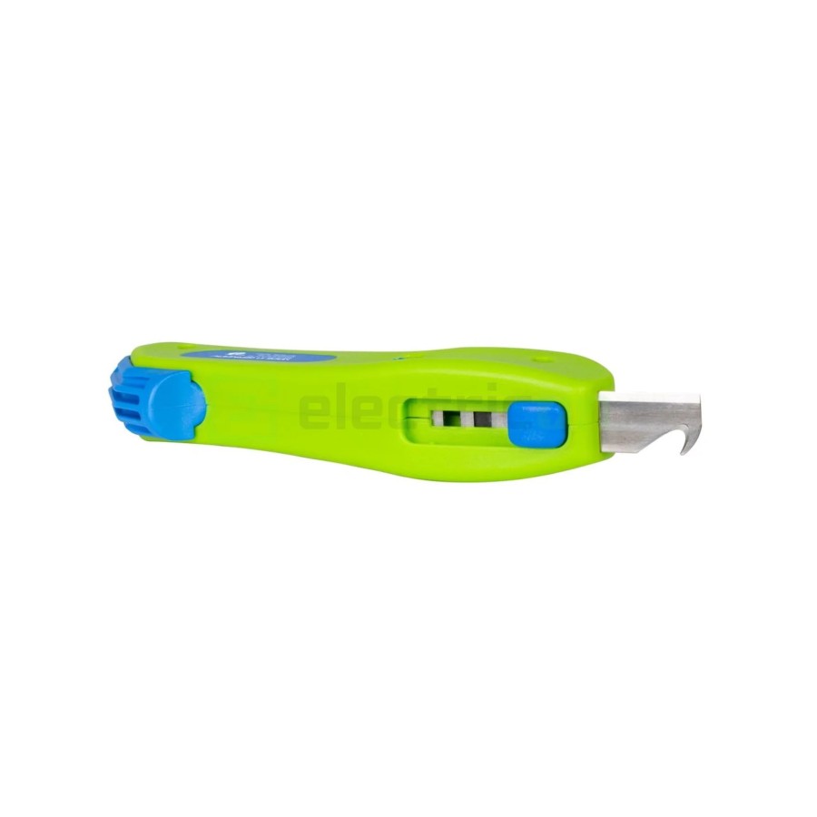 Cuțit dezizolat cablu - S 4 - 28 - Ø 4 - 28 mm, lamă cârlig retractabilă, verde - Weicon 50054328 (10061987)