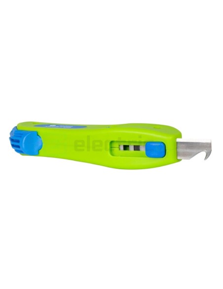 Cuțit dezizolat cablu - S 4 - 28 - Ø 4 - 28 mm, lamă cârlig retractabilă, verde - Weicon 50054328 (10061987)