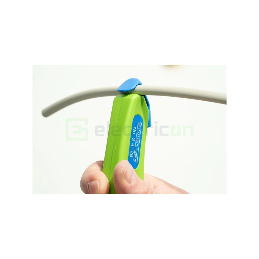 Cuțit dezizolat cablu - S 4 - 28 - Ø 4 - 28 mm, lamă cârlig retractabilă, verde - Weicon 50054328 (10061987)