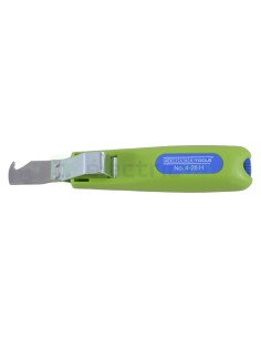 Cuțit dezizolat cablu - 4 - 28 H - Ø 4 - 28 mm, lamă cârlig și capac, verde - Weicon 50053328 (10061991) 2