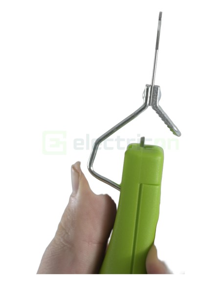 Cuțit dezizolat cablu - 4 - 28 H - Ø 4 - 28 mm, lamă cârlig și capac, verde - Weicon 50053328 (10061991)