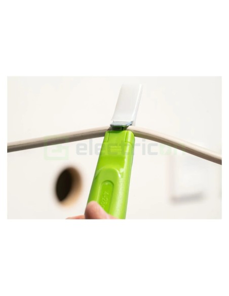 Cuțit dezizolat cablu - 4 - 28 H - Ø 4 - 28 mm, lamă cârlig și capac, verde - Weicon 50053328 (10061991)