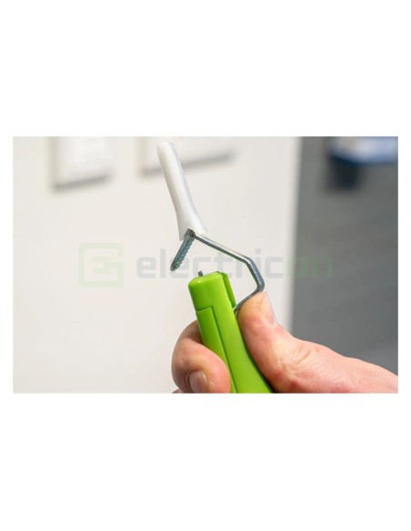 Cuțit dezizolat cablu - 4 - 28 H - Ø 4 - 28 mm, lamă cârlig și capac, verde - Weicon 50053328 (10061991)