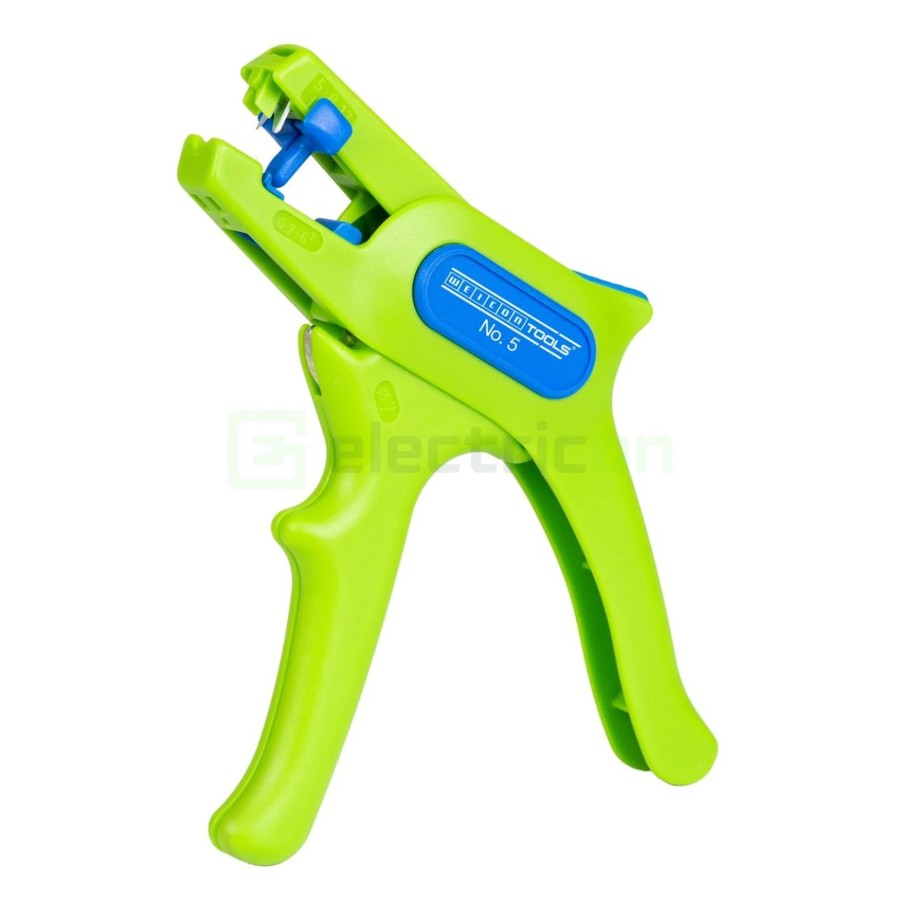 Clește dezizolator - Nr. 5 - conductori lițați și solizi - 0,2-6 mm² - verde - Weicon 10061997