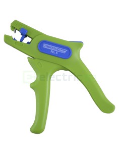 Clește dezizolator - Nr. 5 - conductori lițați și solizi - 0,2-6 mm² - verde - Weicon 10061997 2