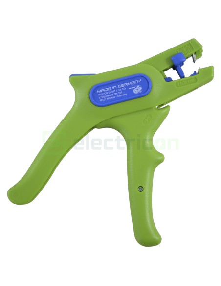Clește dezizolator - Nr. 5 - conductori lițați și solizi - 0,2-6 mm² - verde - Weicon 10061997