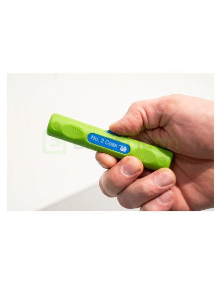 Dezizolator coaxial – Coax Stripper No. 2 – Ø 4,8-7,5 mm – verde – Weicon – 10062004