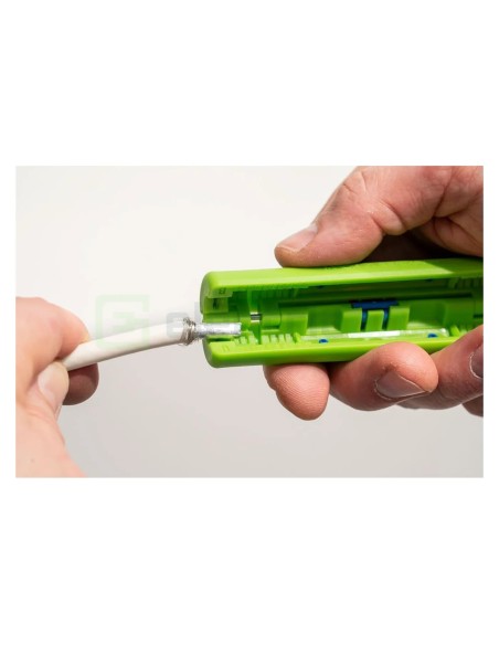 Dezizolator coaxial – Coax Stripper No. 2 – Ø 4,8-7,5 mm – verde – Weicon – 10062004