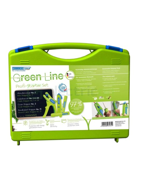 Trusă scule - Starter Set Pro - gama Verde unelte dezizolat esențiale - Weicon 52881001 (10062018)