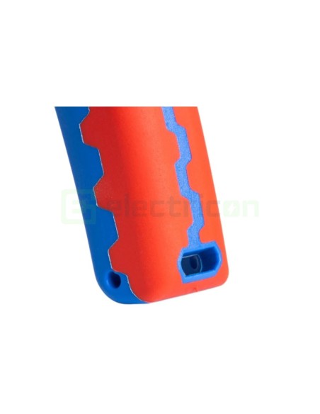Clește dezizolator - Nr. 5 Pro - conductori lițați și solizi - 0,2-16 mm² - albastru - Weicon 10062070
