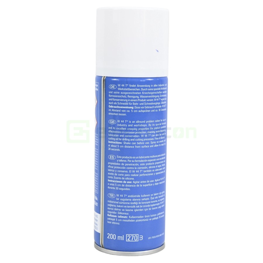 Lubrifiant multifuncțional - W 44-T - spray 200 ml, 5 funcții (degripant, protecție, ungere) - Weicon 11251200-81 (10064019)