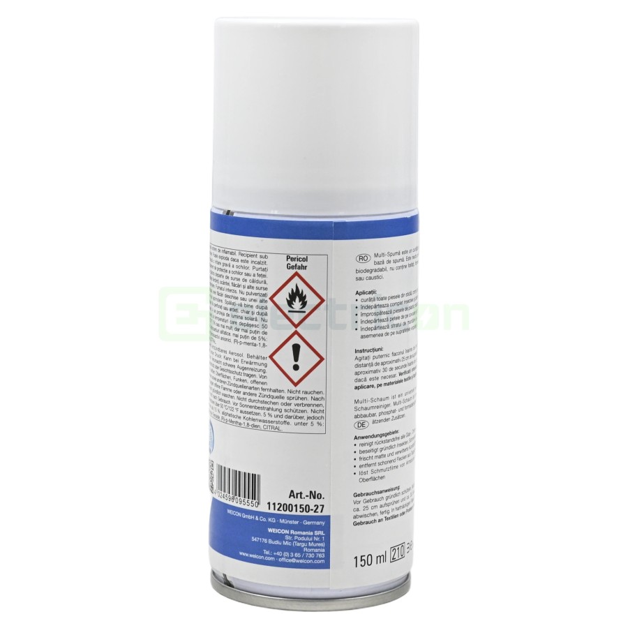 Spray de curățare pe bază de spumă activă - 150 ml - Weicon 10064756