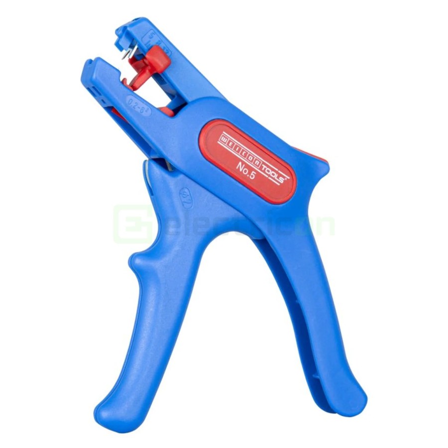 Clește dezizolator - Nr. 5 - conductori lițați și solizi - 0,2-6 mm² - albastru Weicon 10006786