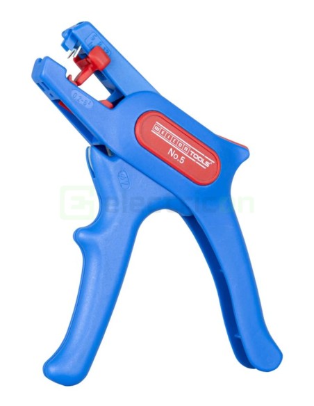 Clește dezizolator - Nr. 5 - conductori lițați și solizi - 0,2-6 mm² - albastru Weicon 10006786