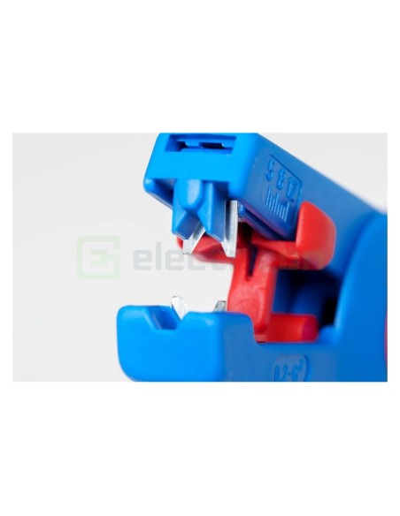 Clește dezizolator - Nr. 5 - conductori lițați și solizi - 0,2-6 mm² - albastru Weicon 10006786