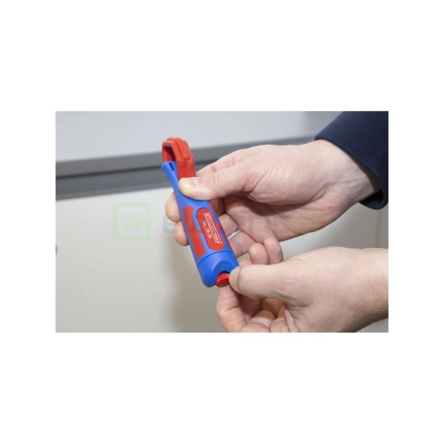 Cuțit dezizolat cablu - Nr. 28 - 35 - Ø 28 - 35 mm, plastic ranforsat (Albastru) - Weicon 50050235 (10006830)