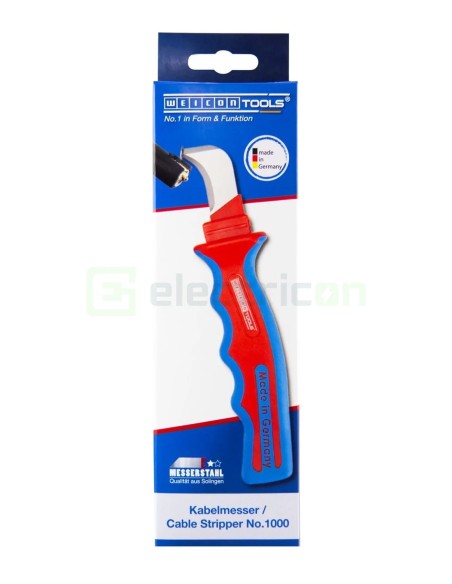 Cuțit dezizolat cablu - H.D. 1000 - izolat 1000V VDE, cu capac - Weicon 51000000 (10006865)