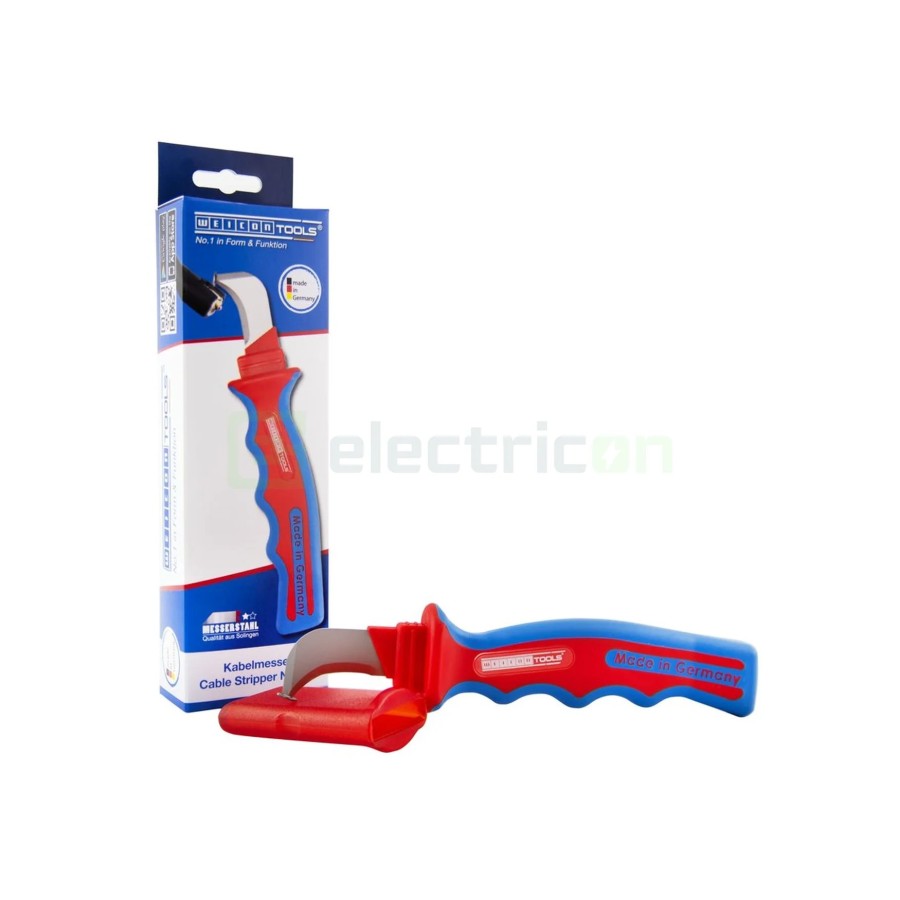 Cuțit dezizolat cablu - H.D. 1000 - izolat 1000V VDE, cu capac - Weicon 51000000 (10006865)