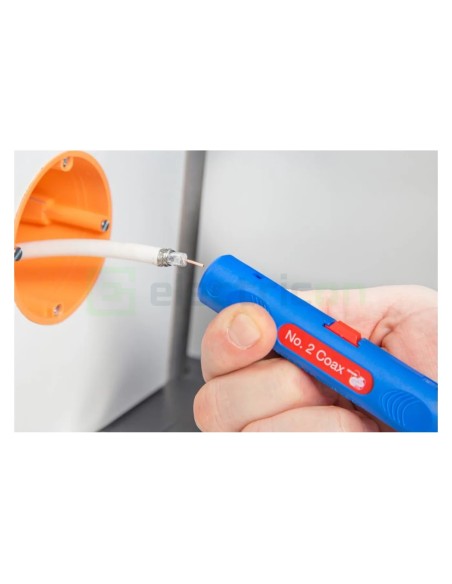 Dezizolator coaxial – Coax Stripper No. 2 – Ø 4,8-7,5 mm – albastru - Weicon – 10006875