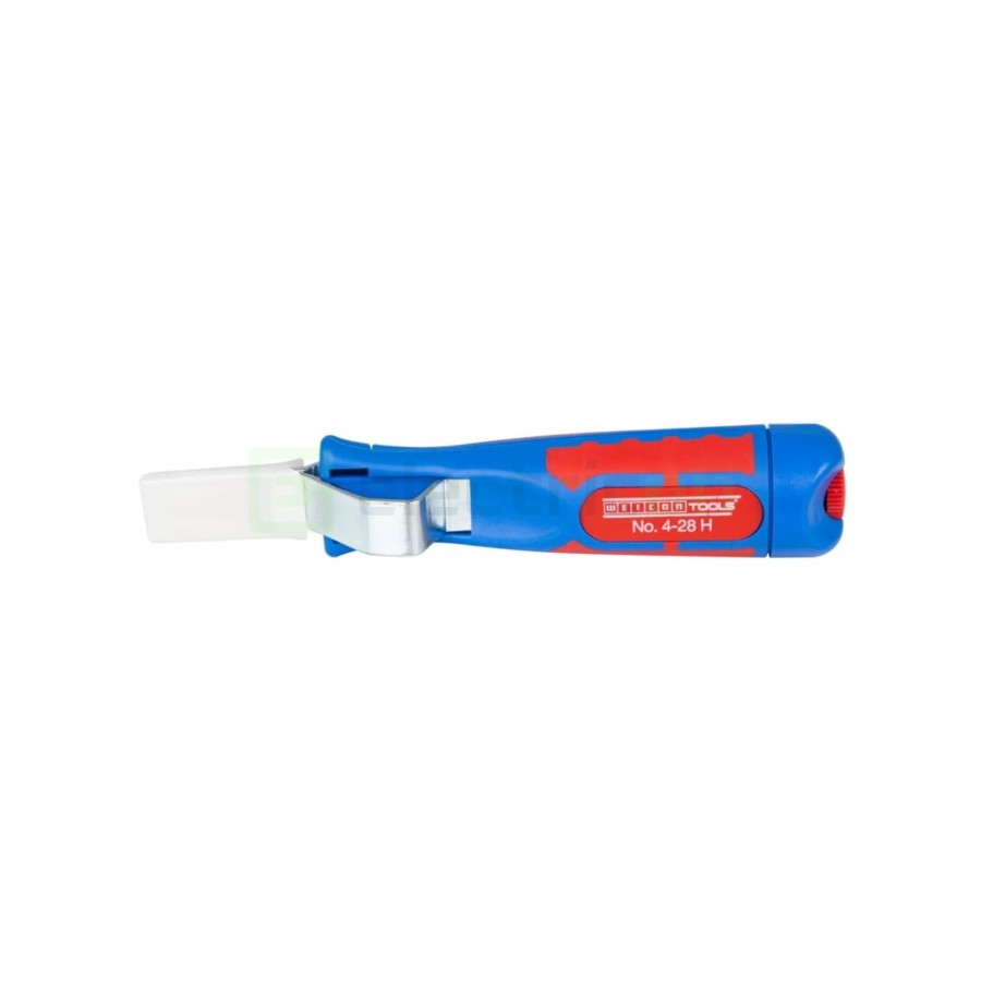 Cuțit dezizolat cablu - 4 - 28 H - Ø 4 - 28 mm, lamă cârlig și capac (Albastru) - Weicon 50056328 (10012844)