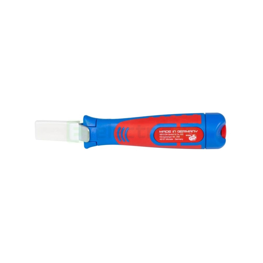 Cuțit dezizolat cablu - 4 - 28 H - Ø 4 - 28 mm, lamă cârlig și capac (Albastru) - Weicon 50056328 (10012844)