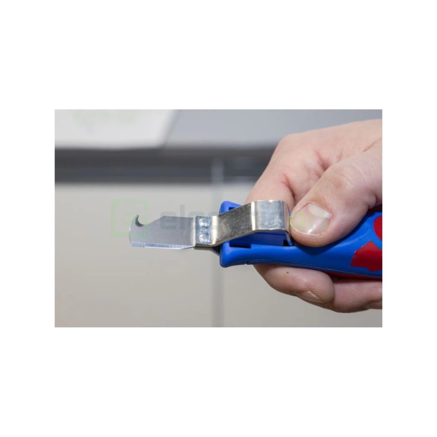 Cuțit dezizolat cablu - 4 - 28 H - Ø 4 - 28 mm, lamă cârlig și capac (Albastru) - Weicon 50056328 (10012844)
