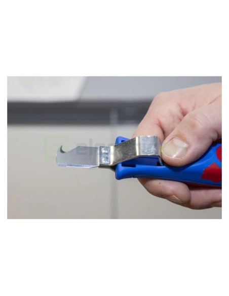 Cuțit dezizolat cablu - 4 - 28 H - Ø 4 - 28 mm, lamă cârlig și capac (Albastru) - Weicon 50056328 (10012844)