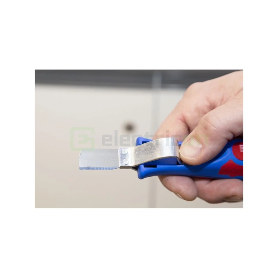 Cuțit dezizolat cablu - 4 - 28 G - Ø 4 - 28 mm, lamă dreaptă și capac - Weicon 50052328 (10012851)