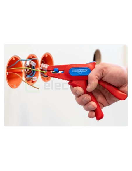Clește dezizolator - Nr. 6 - izolat 1000V (VDE) - 0,2-6 mm² - roșu - Weicon 10014847
