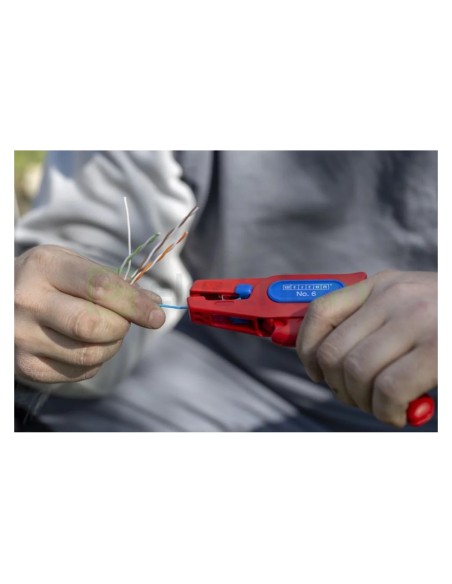 Clește dezizolator - Nr. 6 - izolat 1000V (VDE) - 0,2-6 mm² - roșu - Weicon 10014847