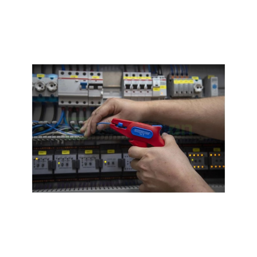 Clește dezizolator - Nr. 6 - izolat 1000V (VDE) - 0,2-6 mm² - roșu - Weicon 10014847