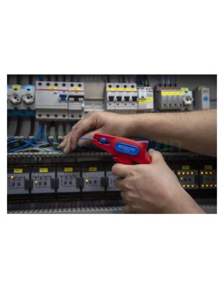 Clește dezizolator - Nr. 6 - izolat 1000V (VDE) - 0,2-6 mm² - roșu - Weicon 10014847