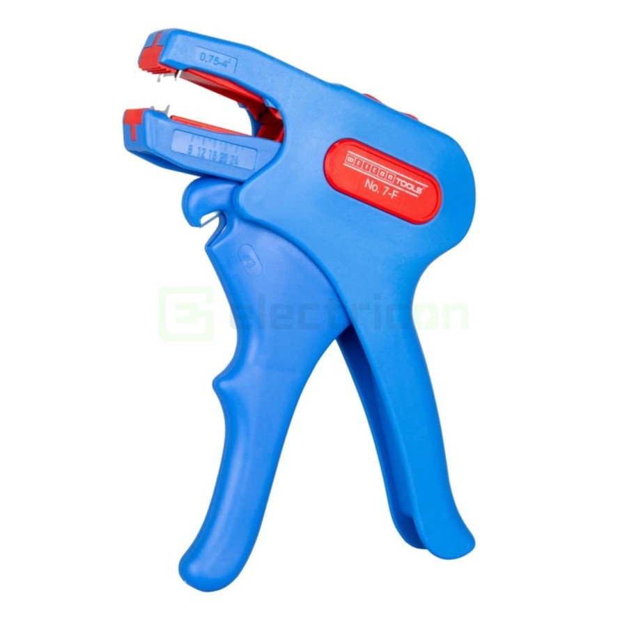 Clește dezizolator - Flat Cable - cabluri plate - 0,75-4 mm² - gama albastru Weicon 10017050