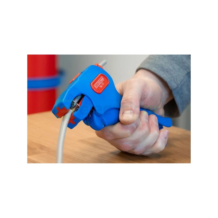 Clește dezizolator - Flat Cable - cabluri plate - 0,75-4 mm² - gama albastru Weicon 10017050